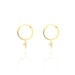 Boucles D'oreilles Chayma Or Jaune Oxyde De Zirconium - Boucles d'oreilles créoles Femme | Histoire d’Or