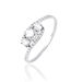 Bague Chloe Or Blanc Oxyde De Zirconium - Bagues solitaires Femme | Histoire d’Or