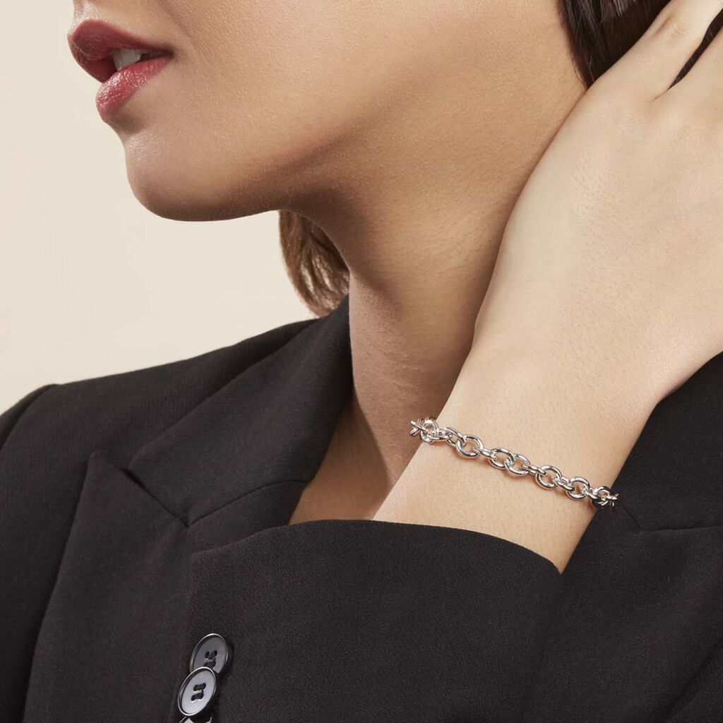 Bracelet Carola Argent Blanc - Bracelets chaîne Femme | Histoire d’Or