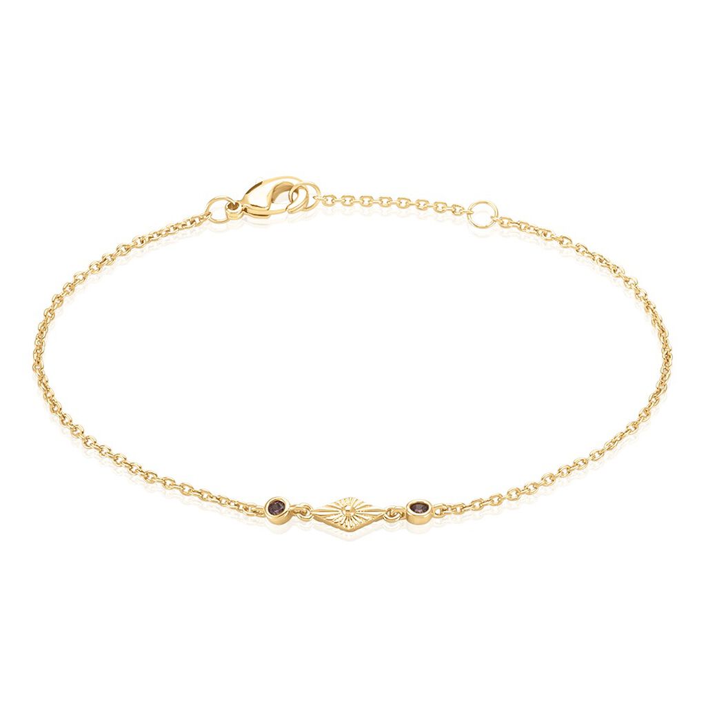 Bracelet Azteque Plaqué Or Jaune Oxyde De Zirconium - Bracelets Femme | Histoire d’Or