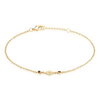 Bracelet Azteque Plaqué Or Jaune Oxyde De Zirconium