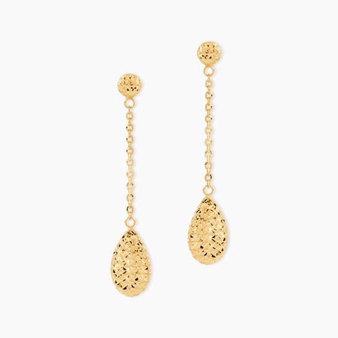 Boucles D'Oreilles Pendantes Heaven Or Jaune - Boucles d'oreilles pendantes Femme | Histoire d&rsquo;Or