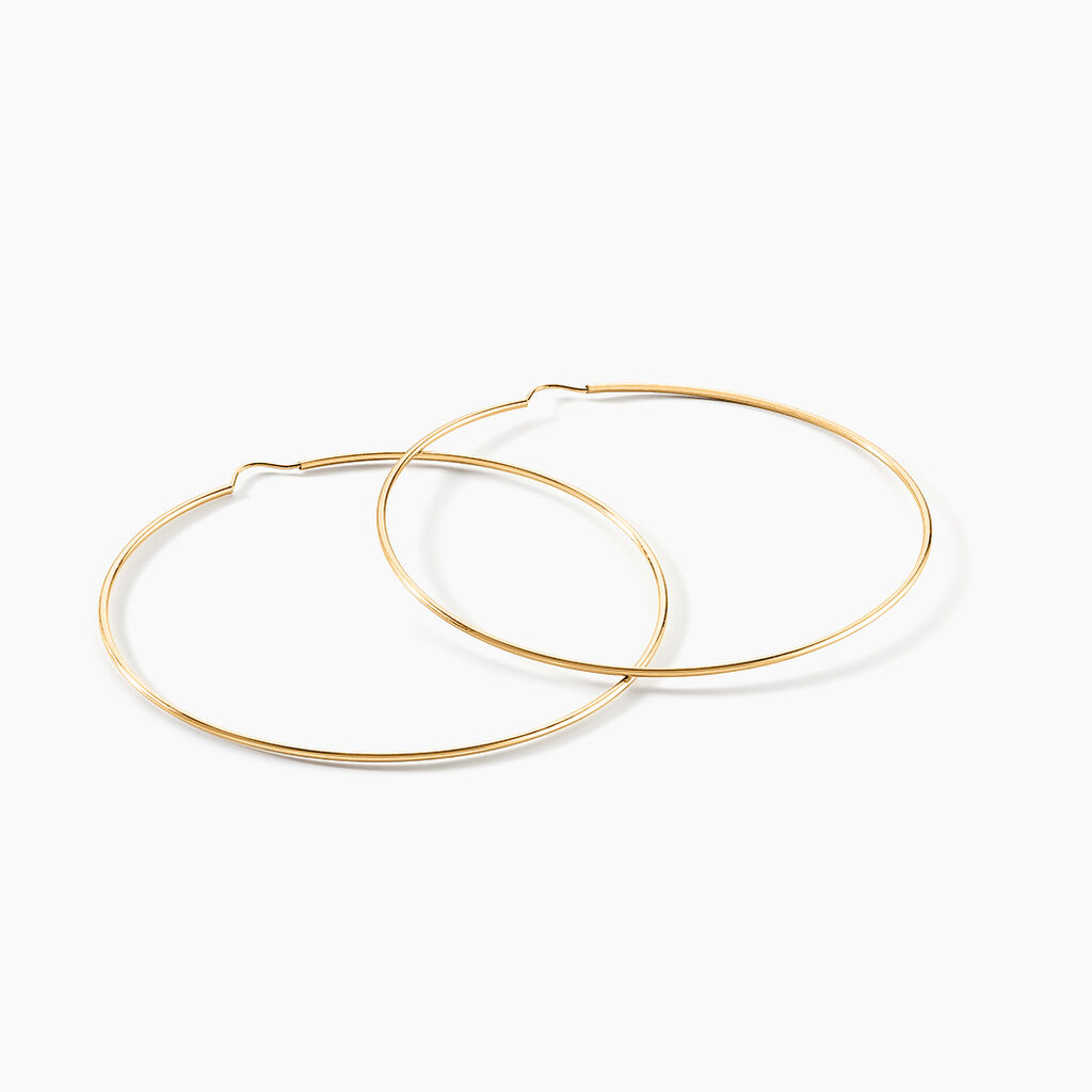 Créoles Dominae Or Jaune - Boucles d'oreilles créoles Femme | Histoire d’Or