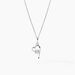 Collier Romance Or Blanc Oxyde De Zirconium - Colliers Femme | Histoire d’Or