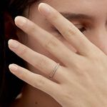 Bague Or Jaune Uxella Diamants - Bagues avec pierre Femme | Histoire d&rsquo;Or