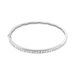 Bracelet Jonc Alane Or Blanc Oxyde De Zirconium - Bracelets joncs Femme | Histoire d’Or