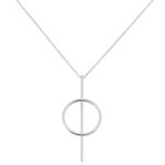 Collier Sautoir Timie Acier Blanc - Sautoirs Femme | Histoire d&rsquo;Or