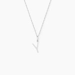 Pendentif Ionia Lettre Or Blanc - Pendentifs Famille | Histoire d&rsquo;Or