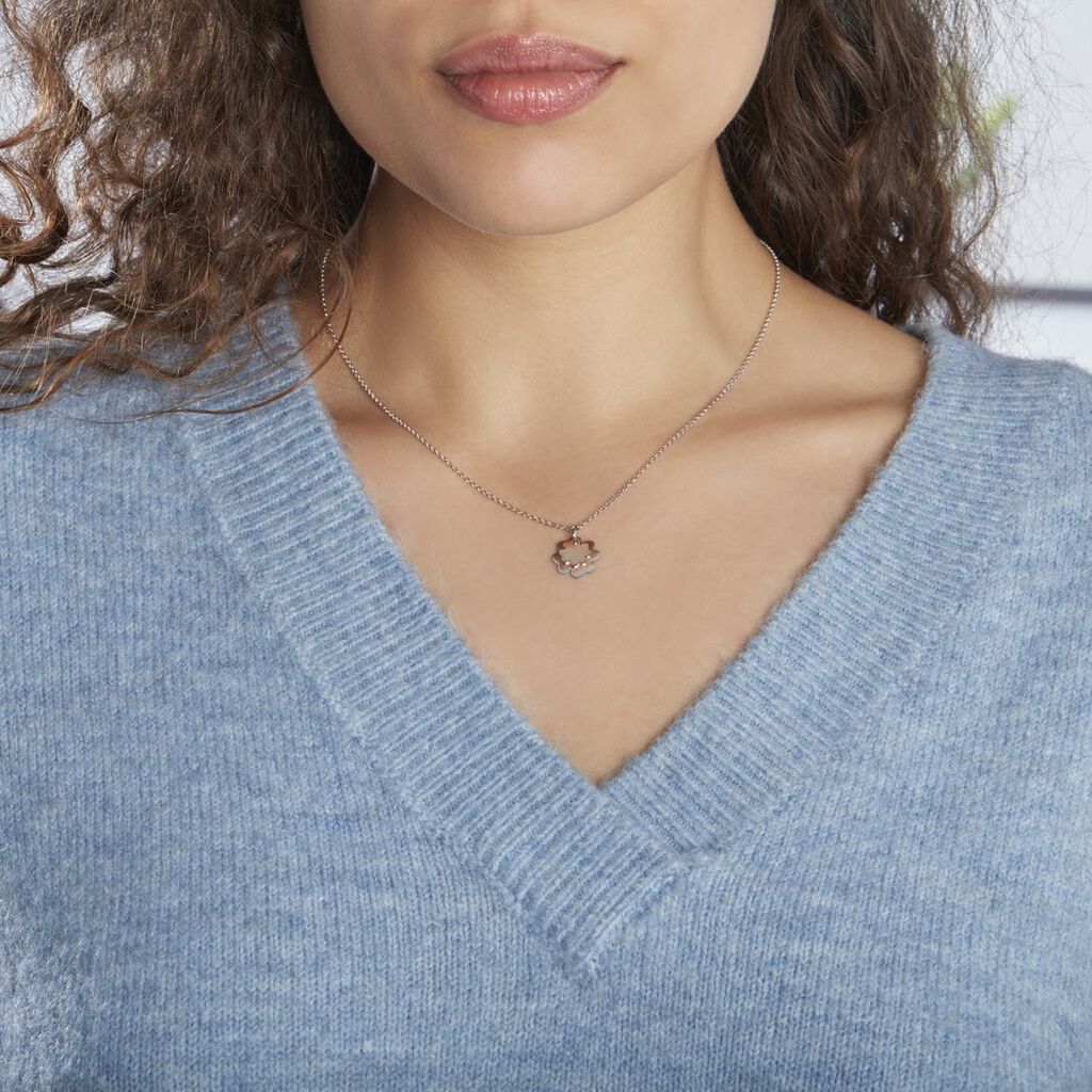 Collier Argent Bicolore Soio - Colliers fantaisie Femme | Histoire d&rsquo;Or