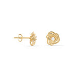 Boucles D'oreilles Puces Iwaki Plaqu&eacute; Or Jaune Oxyde De Zirconium - Boucles d'oreilles fantaisie Femme | Histoire d&rsquo;Or