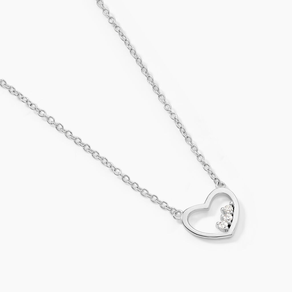 Collier Argent Shelan Oxydes De Zirconium - Colliers fantaisie Femme | Histoire d’Or