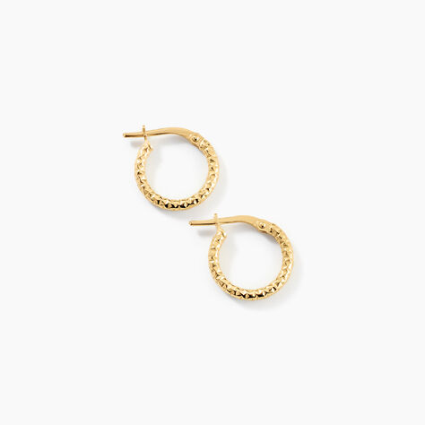 Cr&eacute;oles Cayla Argent Dor&eacute; A L'Or 750/1000 - Boucles d'oreilles cr&eacute;oles Femme | Histoire d&rsquo;Or