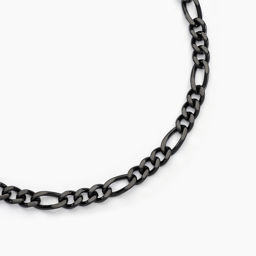 Collier Virgil Acier Noir - Colliers fantaisie Homme | Histoire d’Or