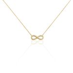 Collier Merane Plaqu&eacute; Or Jaune Oxyde De Zirconium - Colliers fantaisie Femme | Histoire d&rsquo;Or