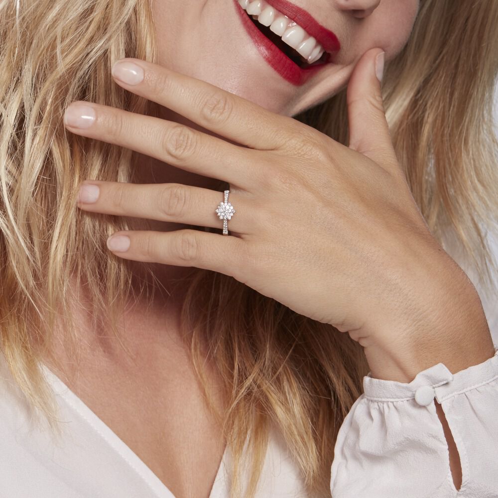 diamant synthétique bague