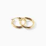 Cr&eacute;oles Yori Argent Dor&eacute; A L'Or 750/1000 - Boucles d'oreilles cr&eacute;oles Femme | Histoire d&rsquo;Or