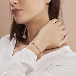 Bracelet Mimona Plaque Or Jaune Oxyde De Zirconium - Bracelets Femme | Histoire d’Or
