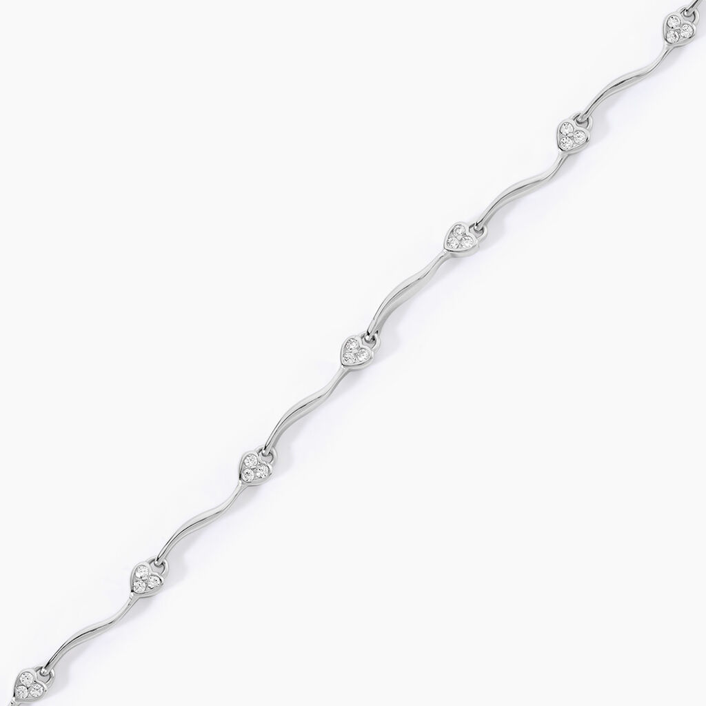 Bracelet Coliane Argent Blanc Oxyde De Zirconium - F&ecirc;te des m&egrave;res Femme | Histoire d&rsquo;Or