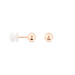 Boucles D'oreilles Puces Fidelia Boule Or Rose - Clous d'oreilles Femme | Histoire d’Or