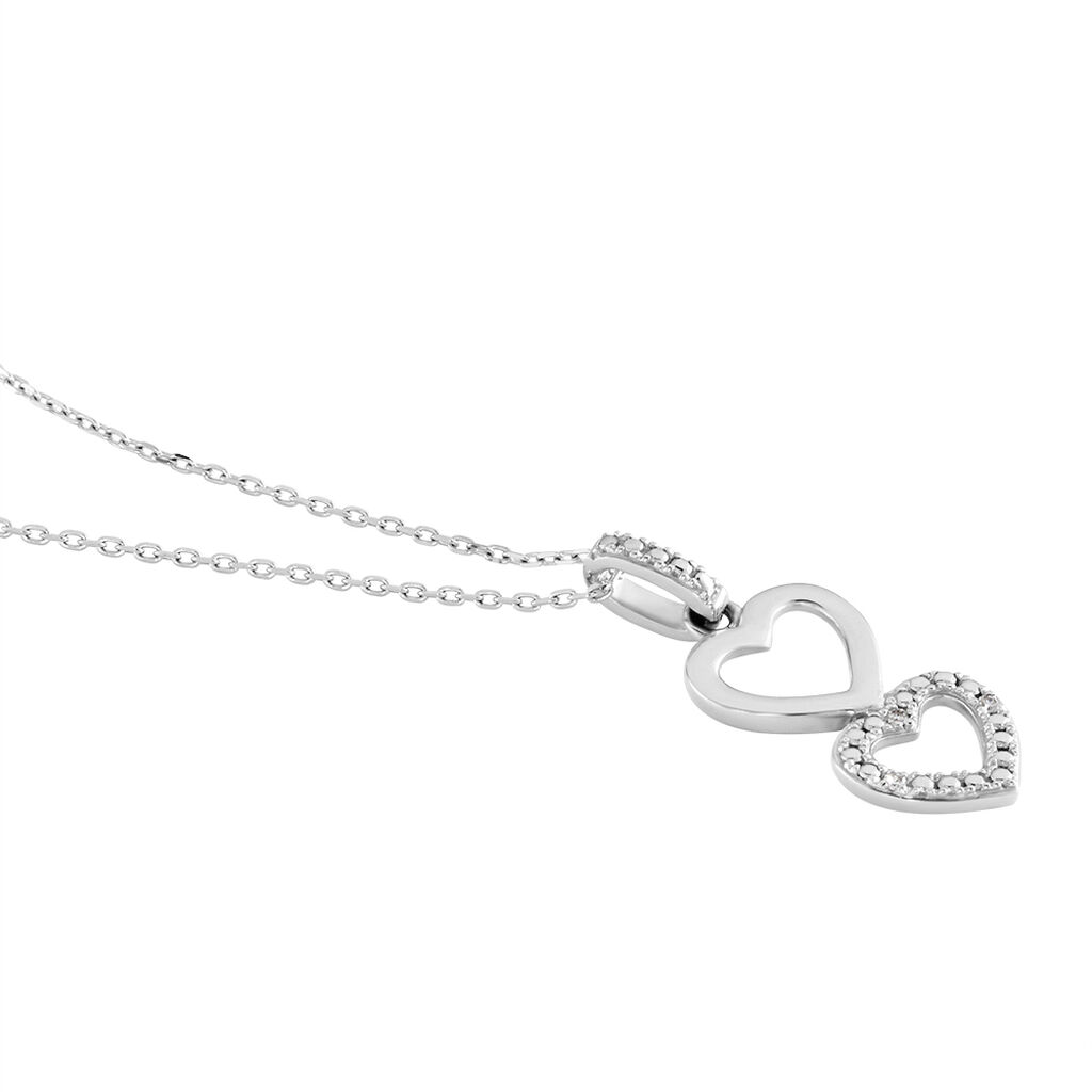 Collier Or Blanc Nalame Diamant - Colliers Femme | Histoire d&rsquo;Or