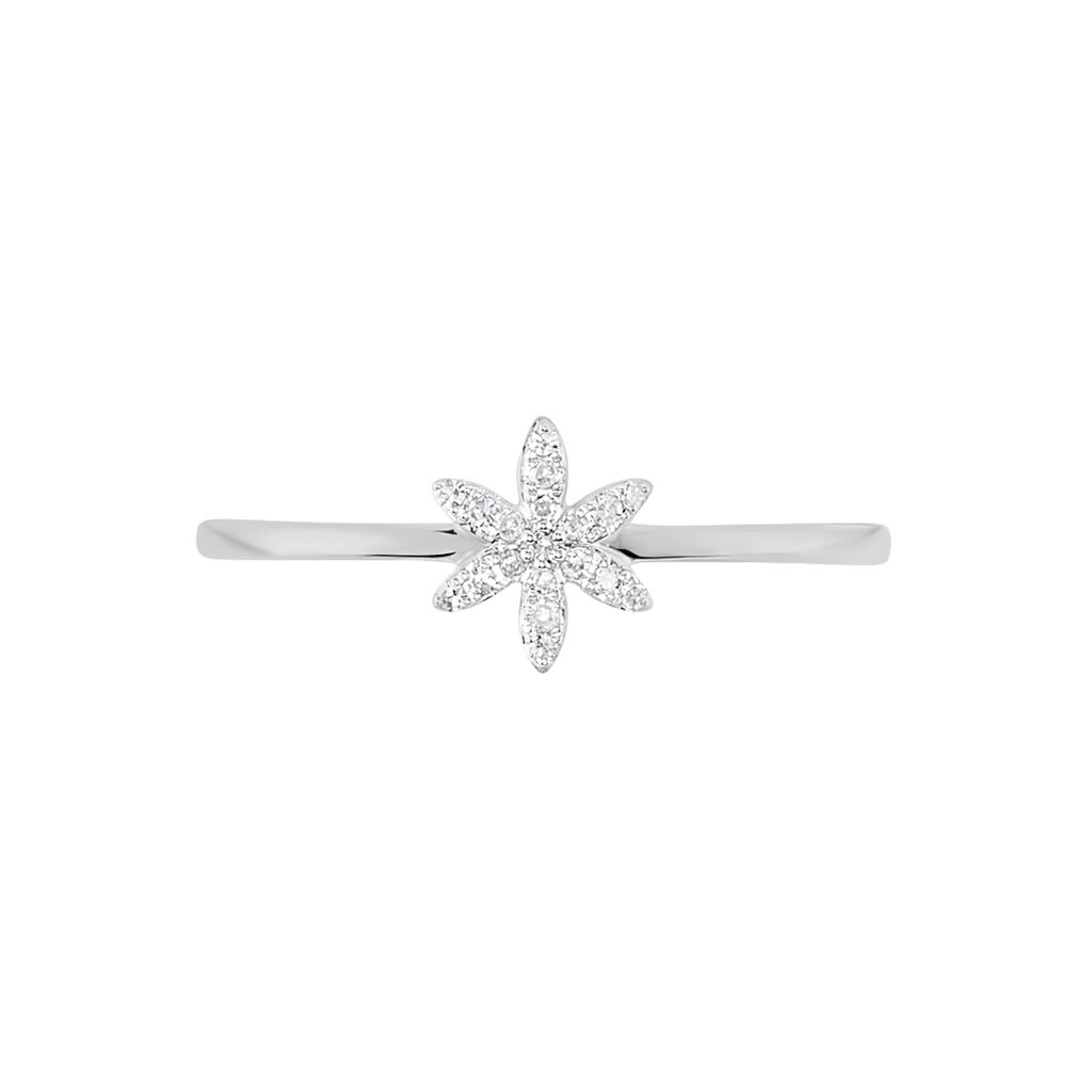 Bague Catia Or Blanc Diamant - Bagues avec pierre Femme | Histoire d’Or