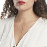 Pendentif Benny Croix Ciselee Or Bicolore - Pendentifs Communion Femme | Histoire d&rsquo;Or