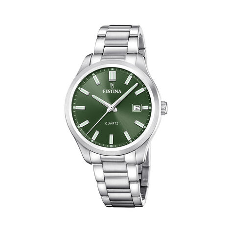 Montre Festina Classics 42 Vert - Montres Homme | Histoire d&rsquo;Or