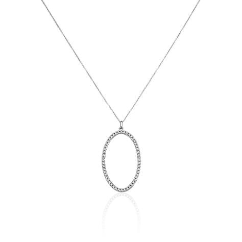 Collier Sautoir Argent Georgy Oxydes De Zirconium - Sautoirs Femme | Histoire d’Or