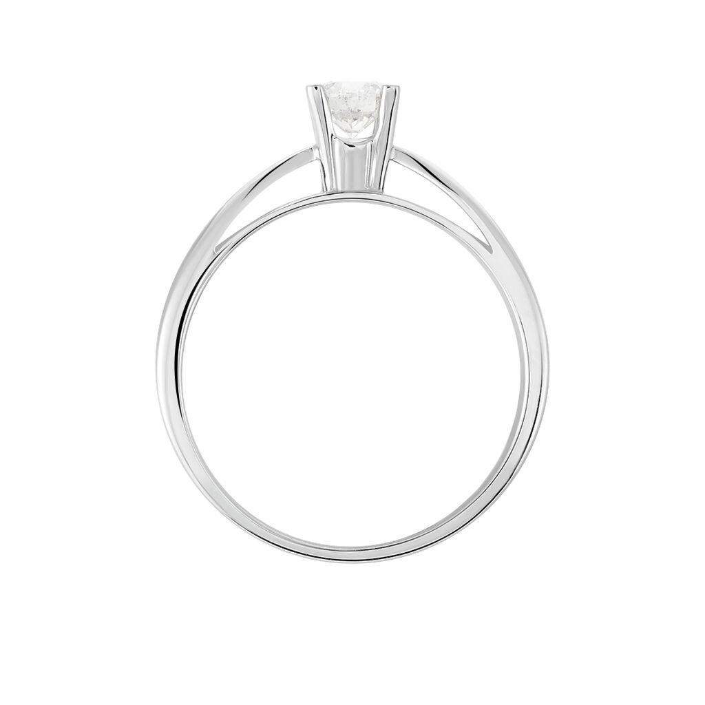 Bague Solitaire Celina Or Blanc Diamant - Bagues solitaires Femme | Histoire d’Or