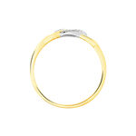 Bague Maillons Or Jaune Diamant - Bagues avec pierre Femme | Histoire d&rsquo;Or