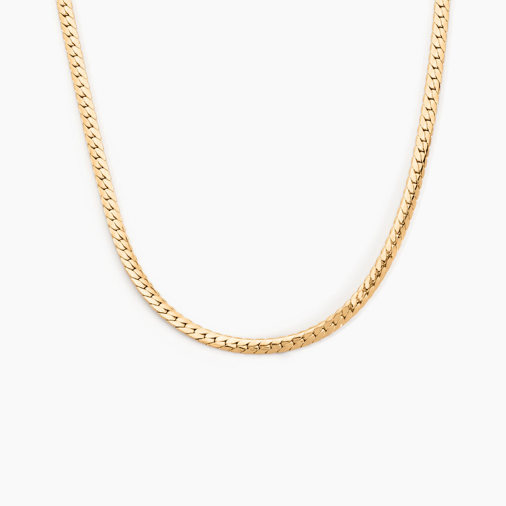 Collier Messaline Plaqu&eacute; Or Jaune - Chaines Femme | Histoire d&rsquo;Or