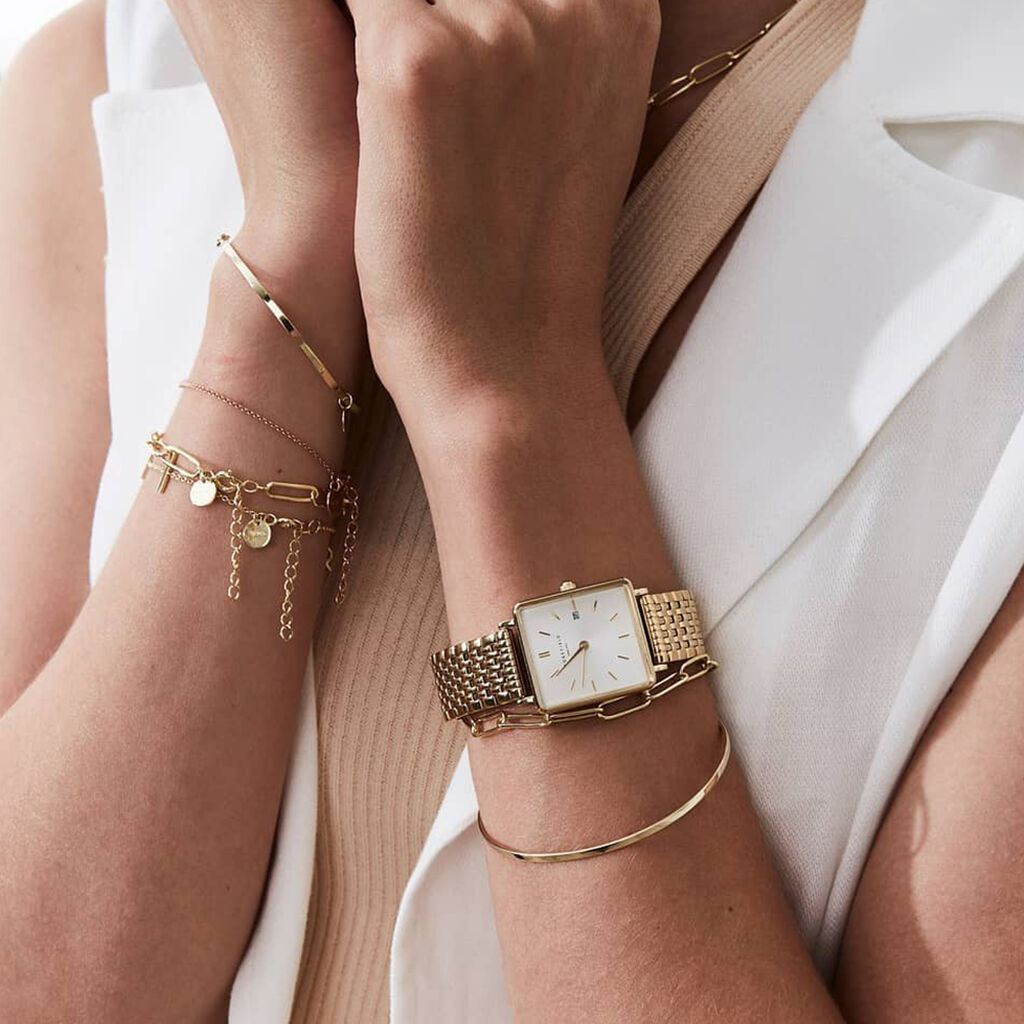 Montre Rosefield The Boxy Blanc - Montres Femme | Histoire d’Or