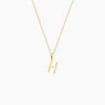 Pendentif Ionia Lettre Or Jaune - Pendentifs Famille | Histoire d&rsquo;Or