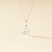 Collier Goutte Or Blanc Oxyde De Zirconium - Colliers Femme | Histoire d’Or
