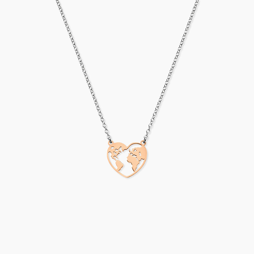 Collier Argent Bicolore Toyo - Colliers fantaisie Femme | Histoire d&rsquo;Or