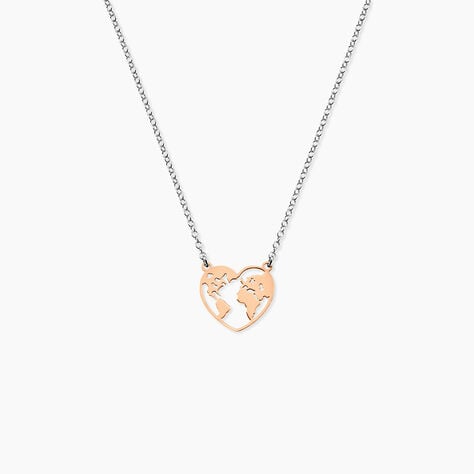 Collier Argent Bicolore Toyo - Colliers fantaisie Femme | Histoire d&rsquo;Or