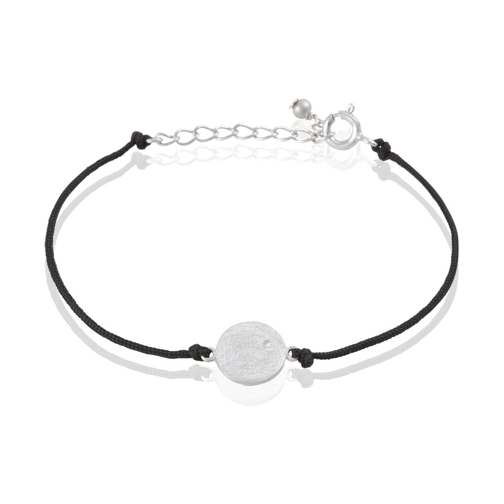Bracelet Zahide Argent Blanc Oxyde De Zirconium - Bracelets cordon Femme | Histoire d&rsquo;Or