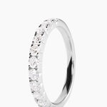 Alliance Pristina Or Blanc Diamant - Bijoux Femme | Histoire d&rsquo;Or