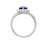 Bague Sphinx Argent Blanc Pierre Et Oxyde De Zirconium - Bagues solitaires Femme | Histoire d&rsquo;Or