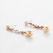 Boucles D'oreilles Pendantes Lynes Argent Rose Perle De Culture - Boucles d'oreilles fantaisie Femme | Histoire d’Or