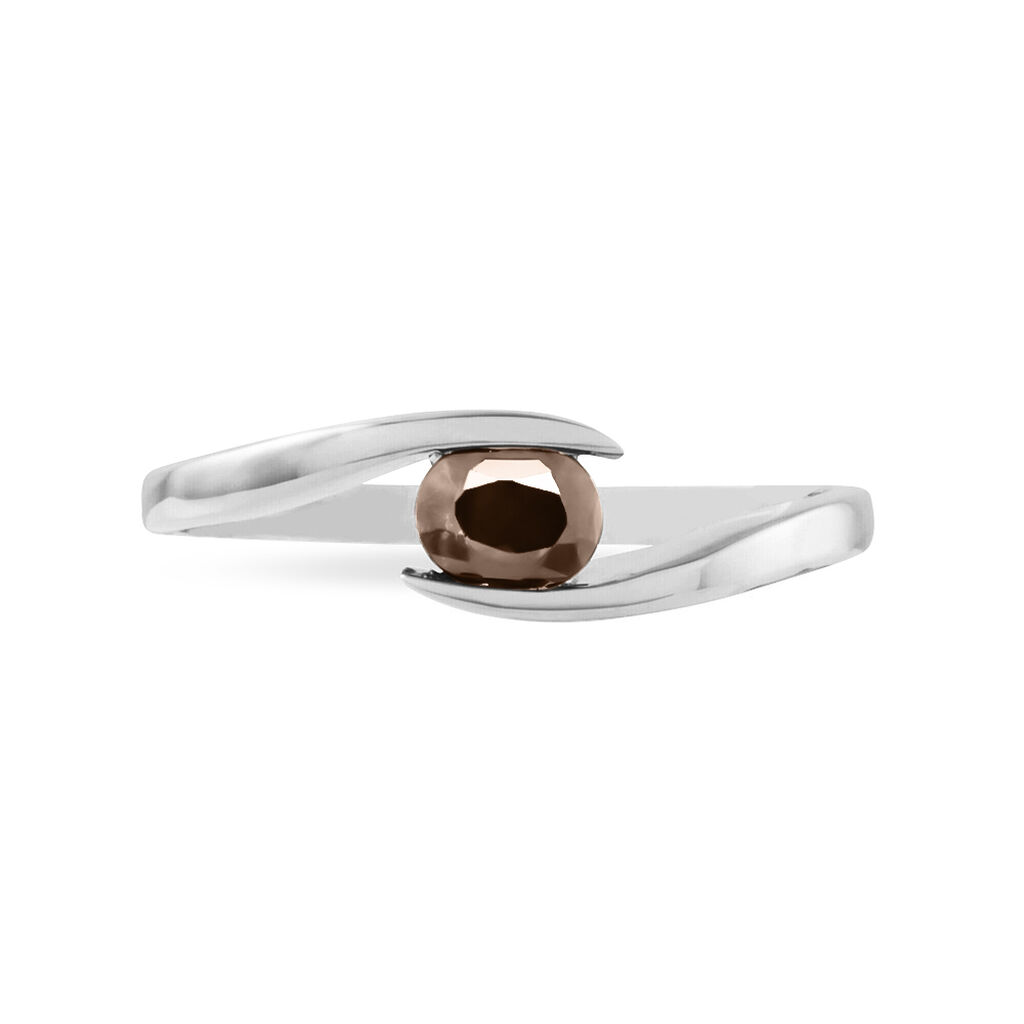 Bague Camilia Or Blanc Quartz - Bagues solitaires Femme | Histoire d’Or