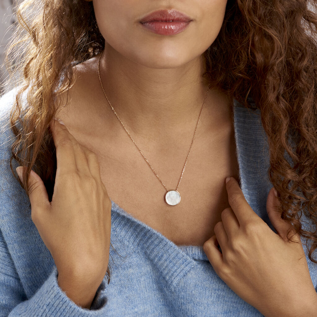 Collier Alta Plaqué Or Jaune Nacre - Colliers Femme | Histoire d’Or
