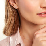 Boucles D'oreilles Puces Margh Or Jaune Oxyde De Zirconium - Clous d'oreilles Femme | Histoire d&rsquo;Or