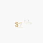 Boucle D'oreille Puce Unitaire Jodoca Or Jaune Oxyde De Zirconium - Boucles d'oreilles empierr&eacute;es Femme | Histoire d&rsquo;Or