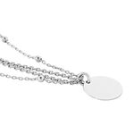 Collier Argent Blanc Mireio - Colliers doubles et triples cha&icirc;nes Femme | Histoire d&rsquo;Or