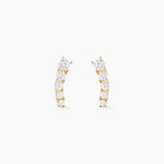 Boucles D'oreilles Puces Or Jaune Anaca Oxydes De Zirconium - Clous d'oreilles Femme | Histoire d&rsquo;Or
