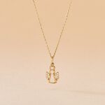 Pendentif Angel Or Jaune Oxyde De Zirconium - Pendentifs Bapt&ecirc;me Famille | Histoire d&rsquo;Or