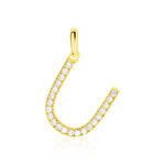 Pendentif Lettre U Or Jaune Oxyde - Pendentifs Famille | Histoire d&rsquo;Or