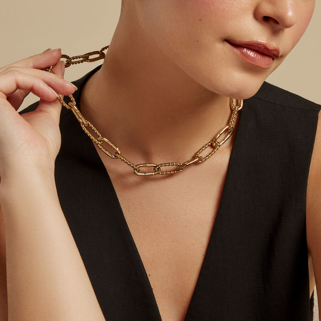 Collier Andria Acier Jaune - Colliers fantaisie Femme | Histoire d’Or