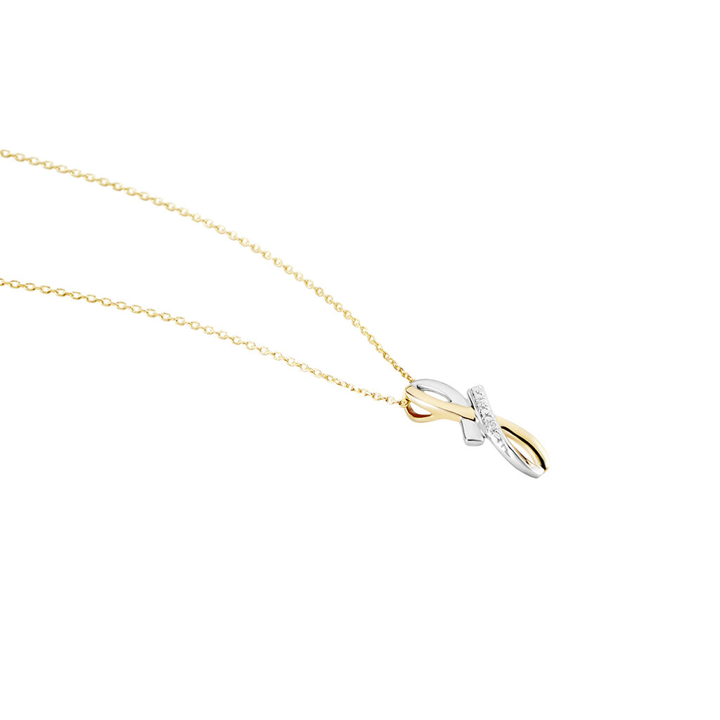 Collier Soukayna Or Bicolore Diamant - Colliers Femme | Histoire d’Or